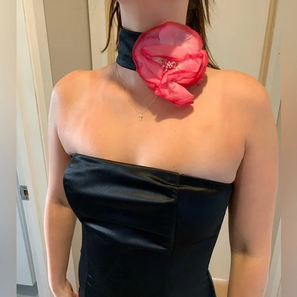 Black and Pink Gunne Sax Prom Dress - Picture 9 of 17